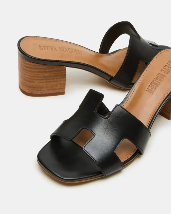 Hana de cuero negro Hana de cuero negro