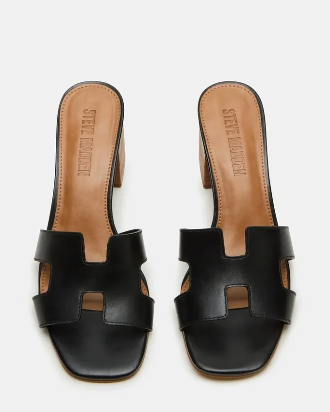 Hana de cuero negro Hana de cuero negro