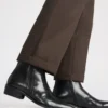 Haynes de cuero negro Haynes de cuero negro