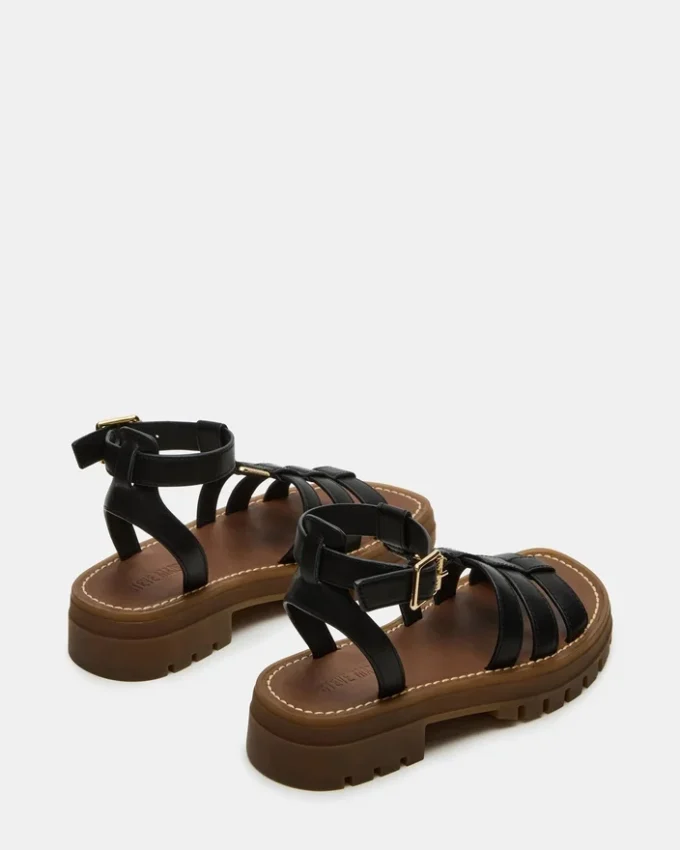 Jarelli de cuero negro Jarelli de cuero negro