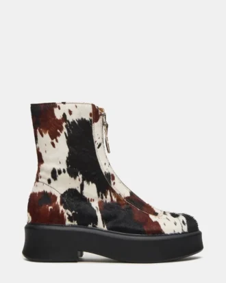 Jones Marrón Estampado de vaca