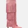 Kinzee Fringe de ante rosa Kinzee Fringe de ante rosa