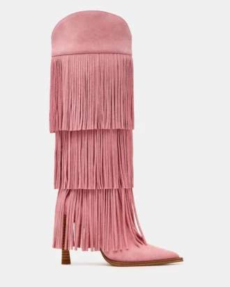 Kinzee Fringe de ante rosa
