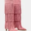 Kinzee Fringe de ante rosa Kinzee Fringe de ante rosa