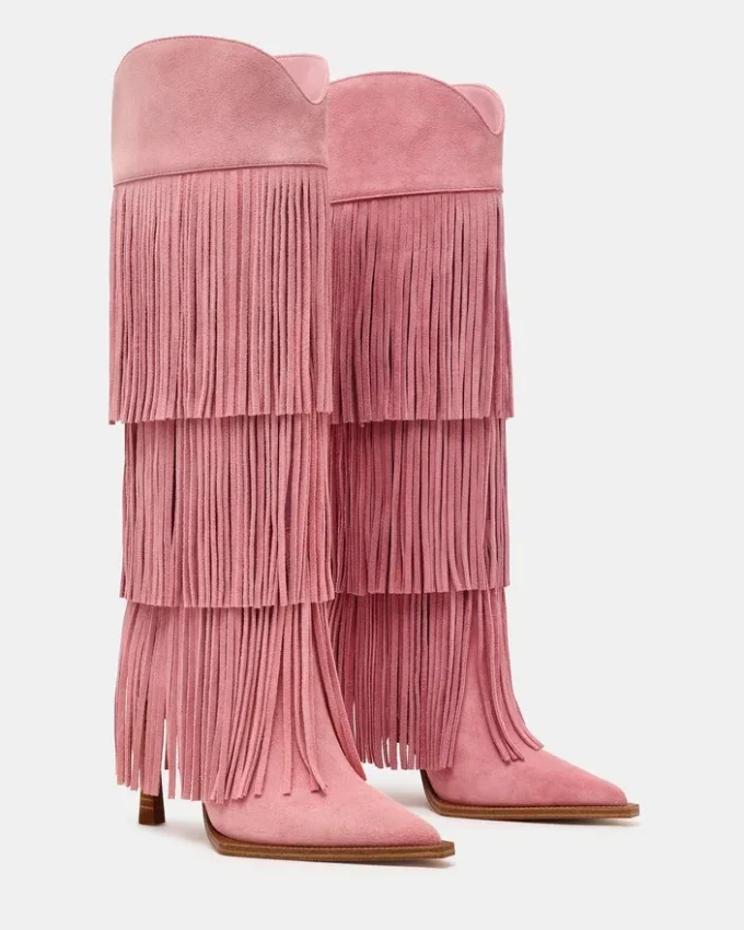 Kinzee Fringe de ante rosa Kinzee Fringe de ante rosa