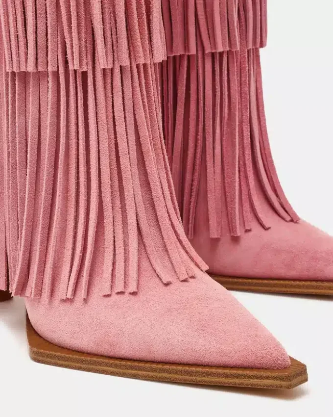 Kinzee Fringe de ante rosa Kinzee Fringe de ante rosa