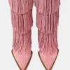 Kinzee Fringe de ante rosa Kinzee Fringe de ante rosa