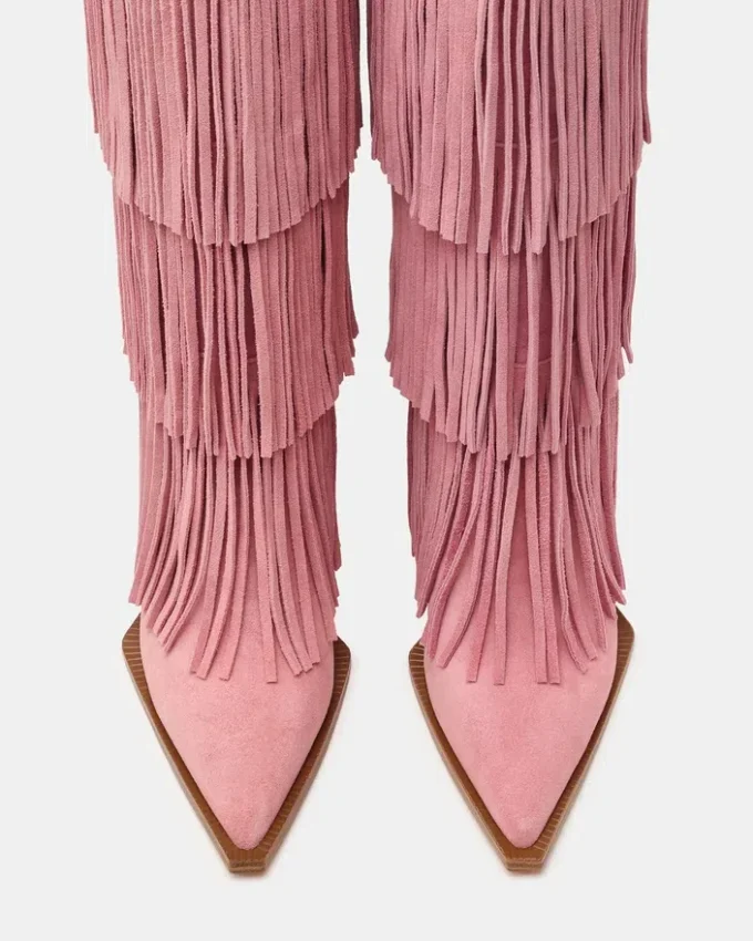 Kinzee Fringe de ante rosa Kinzee Fringe de ante rosa
