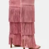 Kinzee Fringe de ante rosa Kinzee Fringe de ante rosa