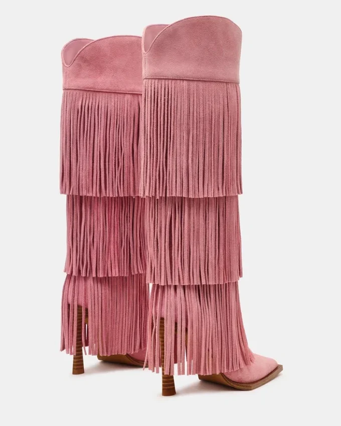 Kinzee Fringe de ante rosa Kinzee Fringe de ante rosa