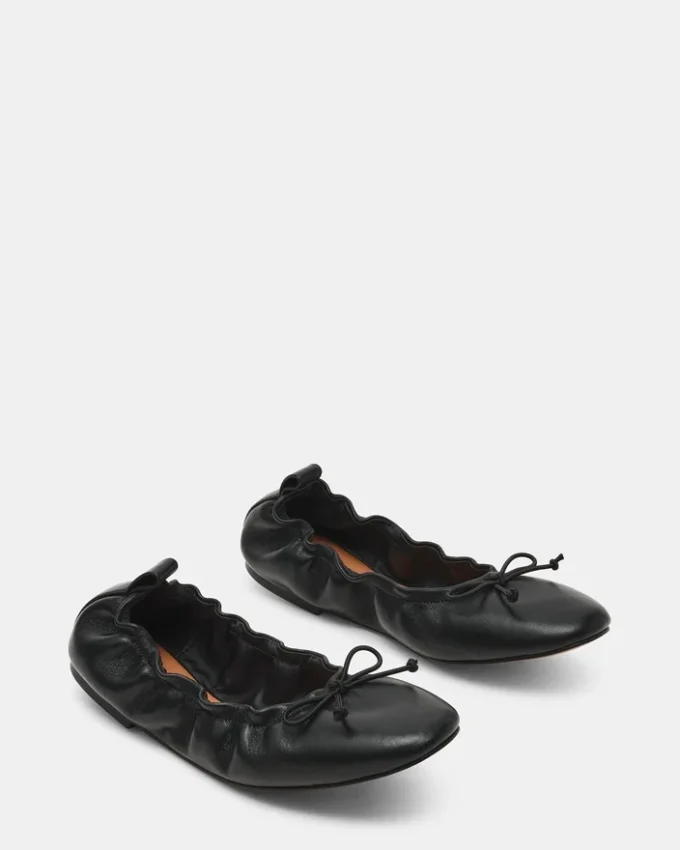 Lanti de cuero negro