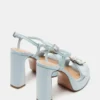 Liandra Buckle Blue Satin Liandra Buckle Blue Satin