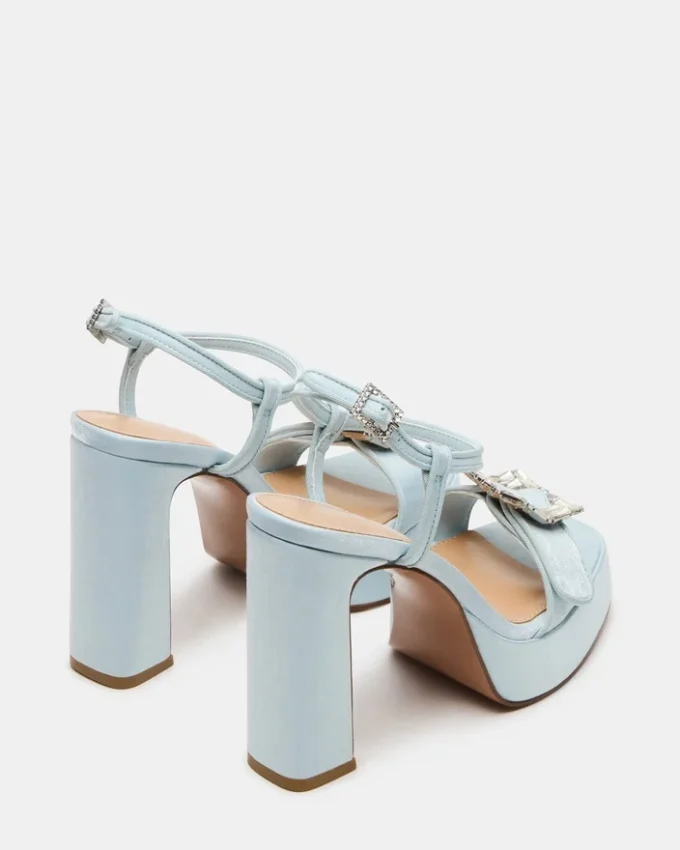 Liandra Buckle Blue Satin Liandra Buckle Blue Satin