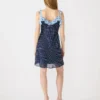 Minivestido Adalina azul marino vintage
