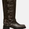 Mocasines Rocky Brown desgastados de caña ancha