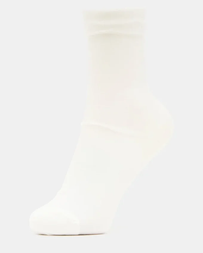 Pack de 2 calcetines de tul con estampado de flores silvestres en color rosa palo Pack de 2 calcetines de tul con estampado de flores silvestres en color rosa palo