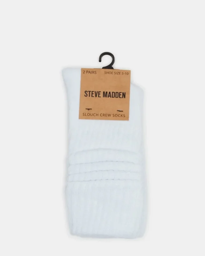 Pack de 2 pares de calcetines holgados blancos Pack de 2 pares de calcetines holgados blancos