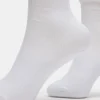 Pack de 2 pares de calcetines holgados de canalé blancos Pack de 2 pares de calcetines holgados de canalé blancos