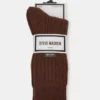 Pack de 2 pares de calcetines para botas con textura de trenzado, marrones Pack de 2 pares de calcetines para botas con textura de trenzado, marrones