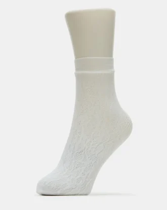 Pack de 2 pares de calcetines tobilleros de encaje blancos