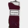 Pack de 3 pares de calcetines de caña con lazo de terciopelo Folly Cherry Pack de 3 pares de calcetines de caña con lazo de terciopelo Folly Cherry