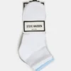 Pack de 6 calcetines cortos acanalados Peyton en blanco multicolor