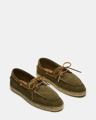 Pancho de ante verde oliva