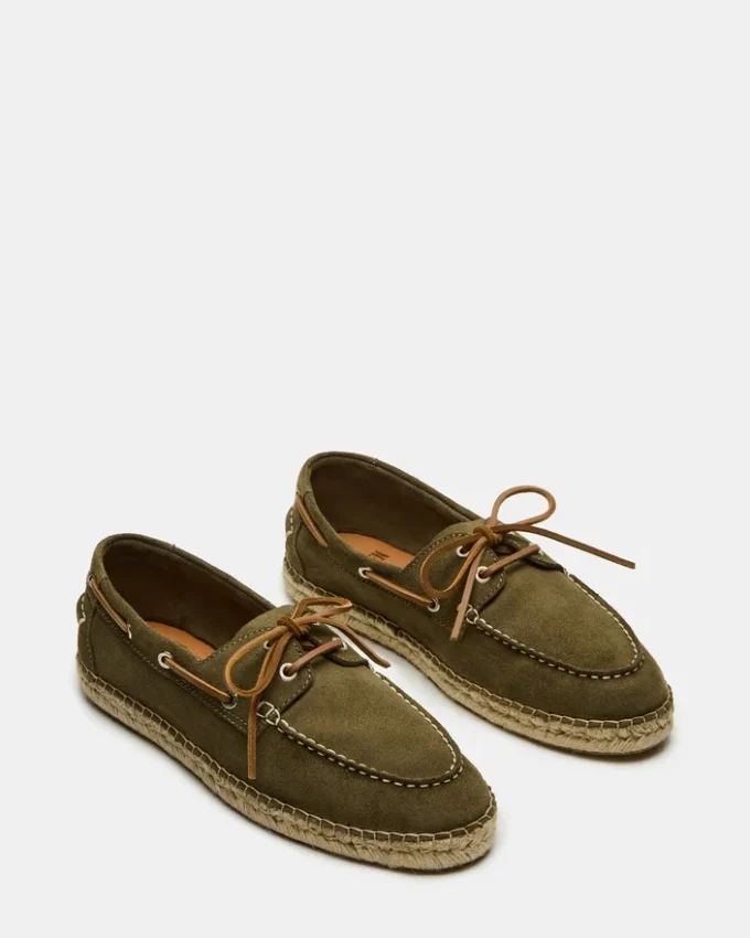 Pancho de ante verde oliva