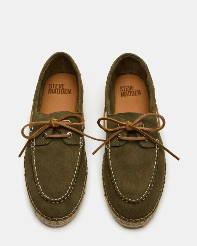 Pancho de ante verde oliva