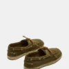 Pancho de ante verde oliva