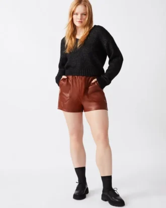 Pantalón corto Faux the Record Cognac
