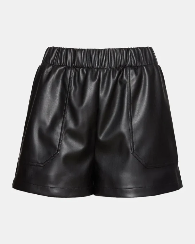 Pantalón corto Faux the Record negro Pantalón corto Faux the Record negro