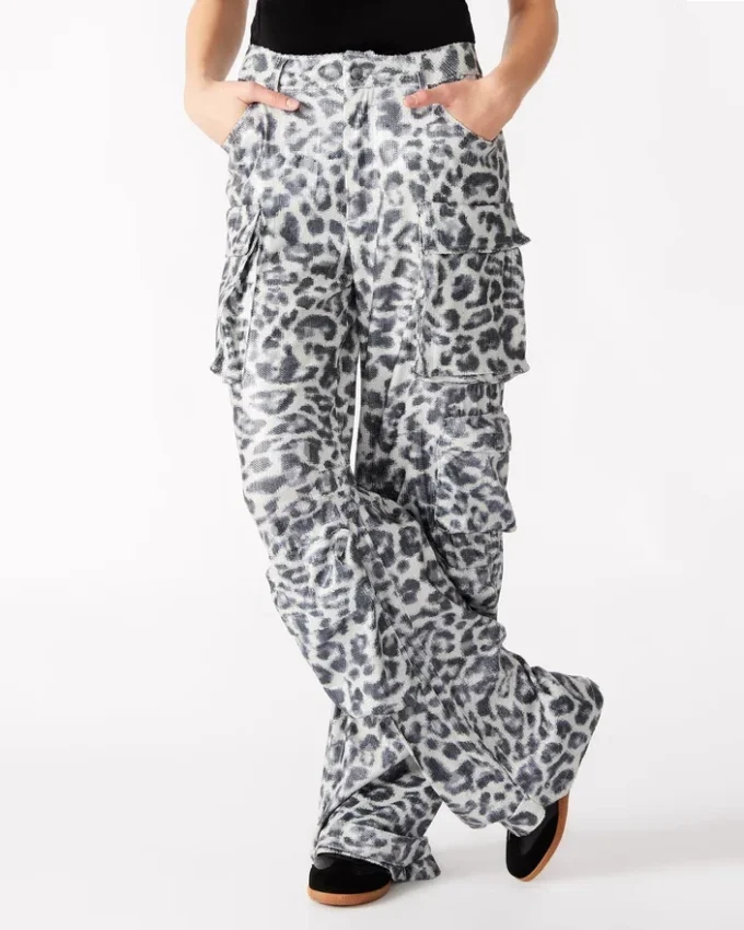 Pantalón Duo Sequin Leopard