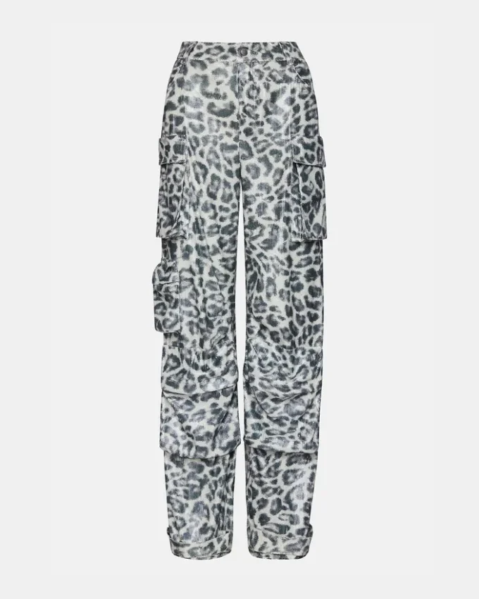 Pantalón Duo Sequin Leopard