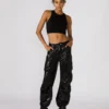 Pantalón Duo Sequin Negro Pantalón Duo Sequin Negro