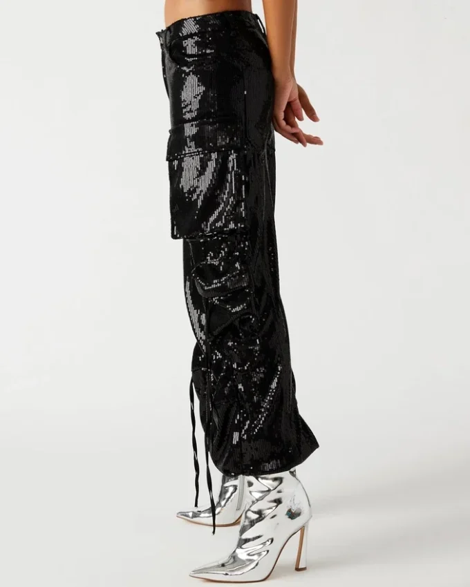 Pantalón Duo Sequin Negro Pantalón Duo Sequin Negro
