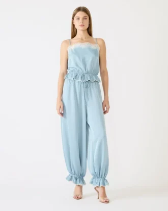 Pantalón Roan azul empolvado