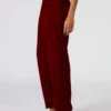 Pantalón Tonia de terciopelo rojo Pantalón Tonia de terciopelo rojo