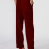 Pantalón Tonia de terciopelo rojo Pantalón Tonia de terciopelo rojo