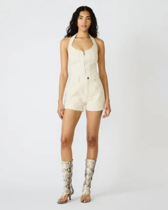 Pantalones cortos Lilien de denim natural