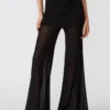 Pantalones de punto Veada negros Pantalones de punto Veada negros