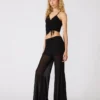 Pantalones de punto Veada negros Pantalones de punto Veada negros