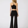 Pantalones de punto Veada negros Pantalones de punto Veada negros