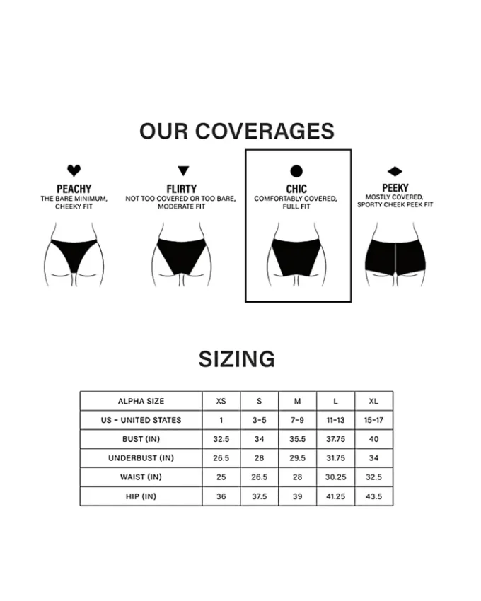 Partes de abajo de bikini multicolor Dazey Fields