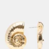 Pendientes con forma de concha de mar dorados Pendientes con forma de concha de mar dorados