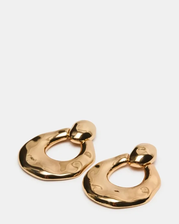 Pendientes «Door Knocker» dorados Pendientes «Door Knocker» dorados