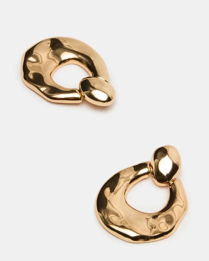 Pendientes «Door Knocker» dorados Pendientes «Door Knocker» dorados