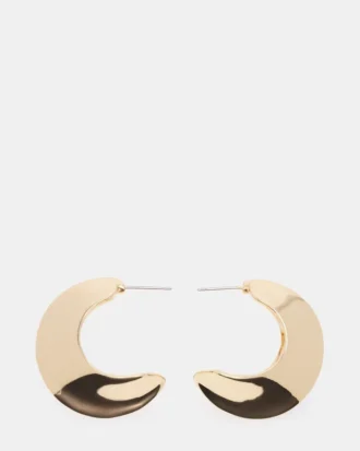 Pendientes en forma de media luna dorados