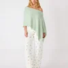 Poncho Channing verde bahía