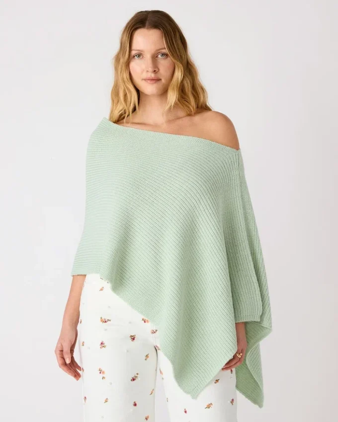 Poncho Channing verde bahía
